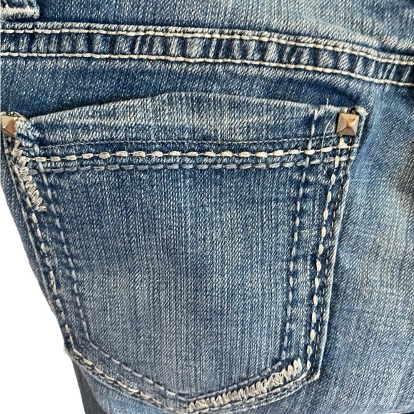 Day trip Leo  vintage Y2K distressed embroidered stitch jeans - Picture 12 of 14